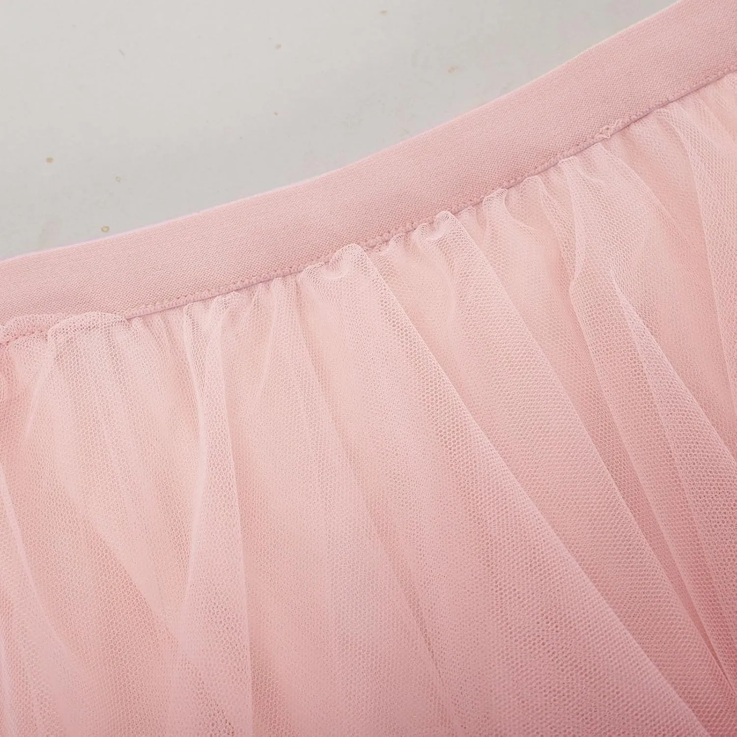 Women's Casual Irregular Cake Skirt Mid-Length High-Waisted Gauze Skirts Midi Elastic Flowy A-Line Mesh Tutu Skirts