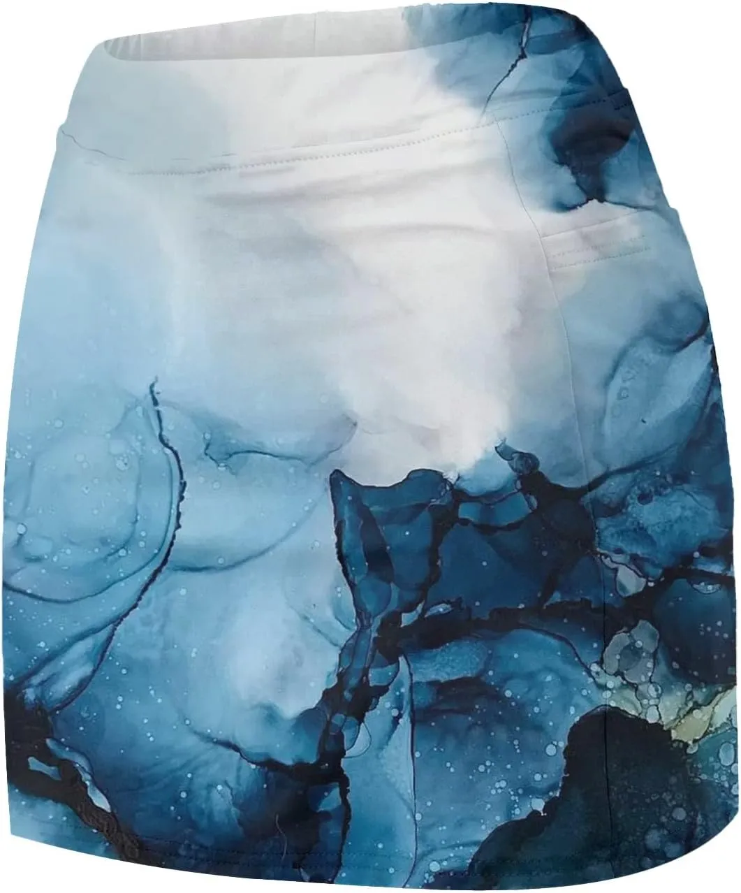 Women's High Waisted Skirts with Built in Shorts Athletic Tennis Skort Tie-Dye Print Gym Yoga Golf Short Dress Plus Size 2024