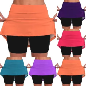 Women's Knee Length Skorts Skirts Tennis Athletic Golf Causal Skort Tennis Skirts High Waisted Skorts Skirts