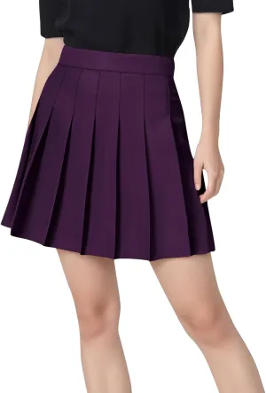 Womens Knee Length Tennis Golf Skirts Summer High Waisted Athletic Workout Skorts Casual Summer Midi Skirt