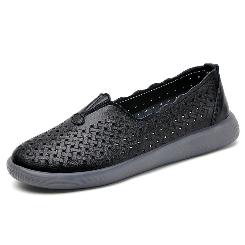 Women's Leather Fashionable Casual Shoes
