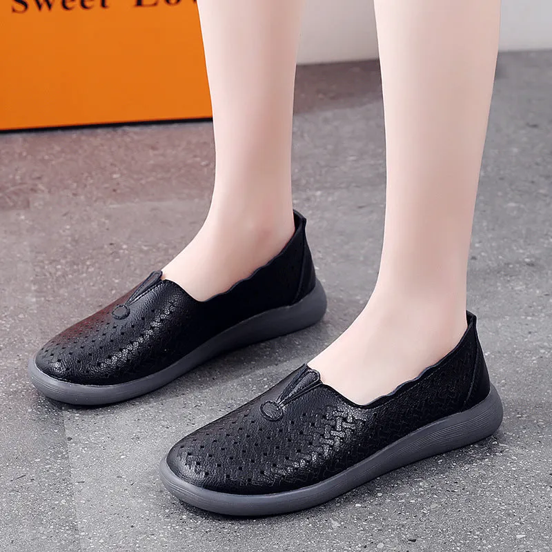 Women's Leather Fashionable Casual Shoes