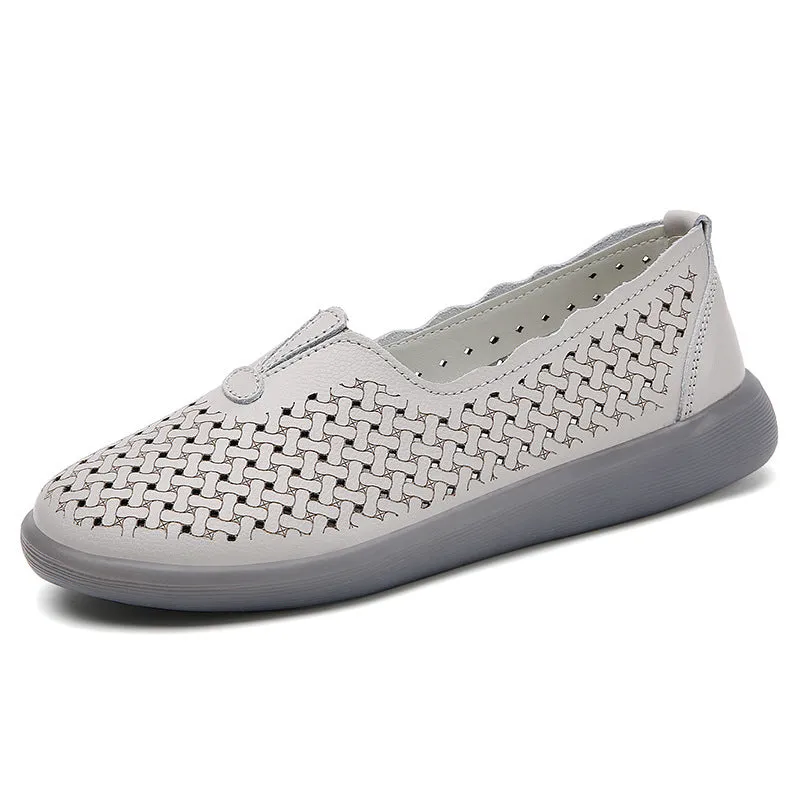 Women's Leather Fashionable Casual Shoes