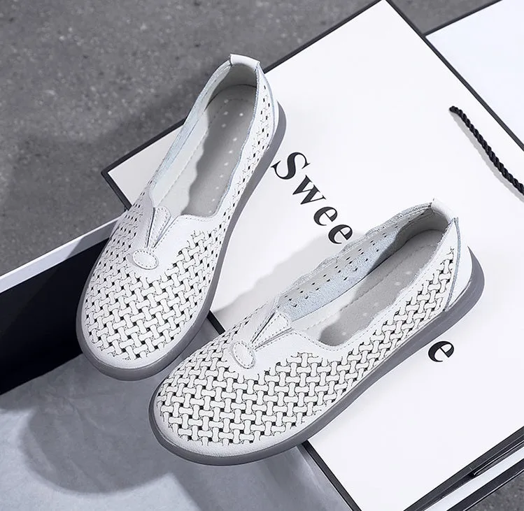 Women's Leather Fashionable Casual Shoes