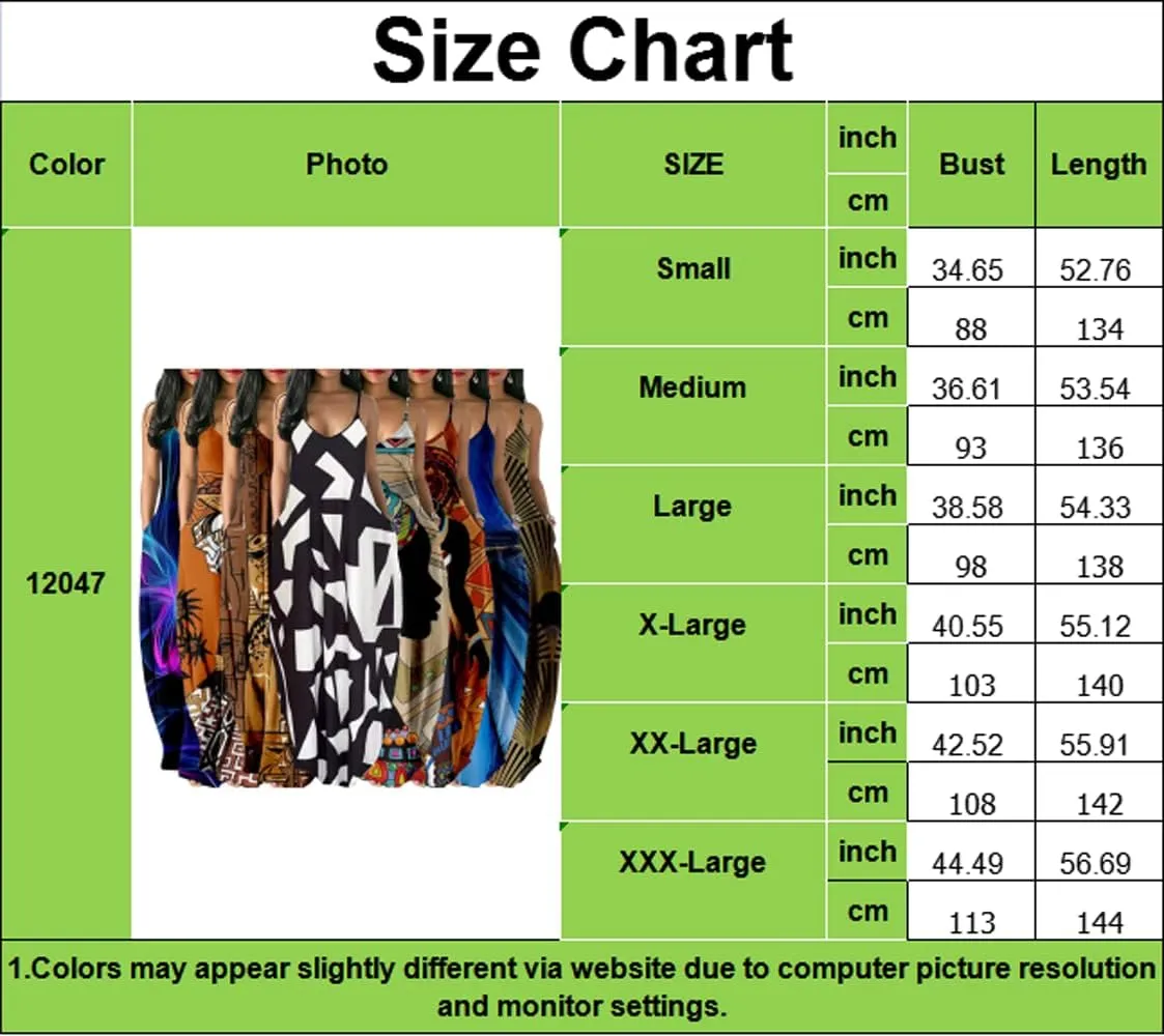 Women's Maxi Dresses Summer Sleeveless Loose Colorful with Pocket Casual Long Sundress Plus Size