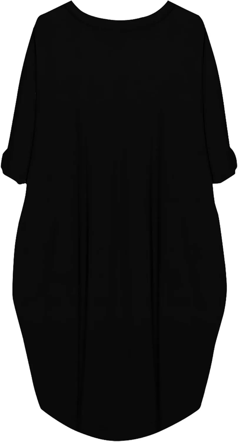 Women's Plus Size Dresses African Print Midi Dresses Long Loose Sundresses