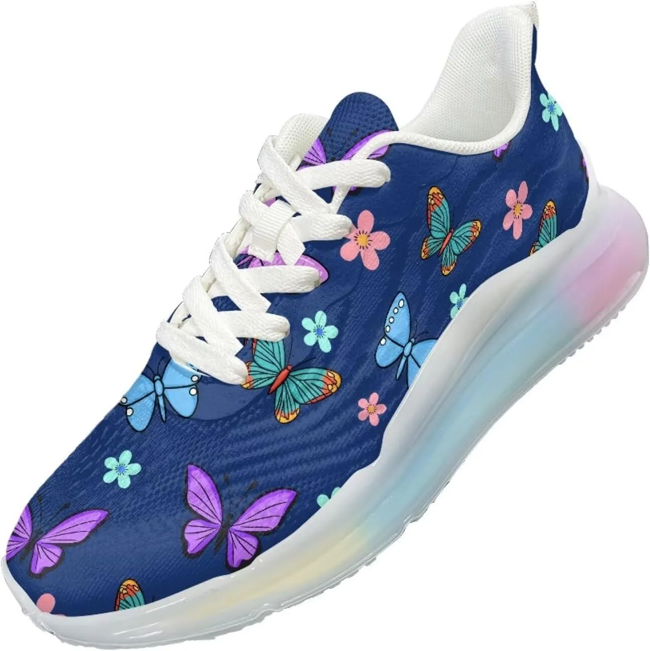 Women's Shoes Casual Comfortable Low Top Air Cushion Workout Sneaker Lightweight Non-Slip Footwear Running Shoes Women US 6-11
