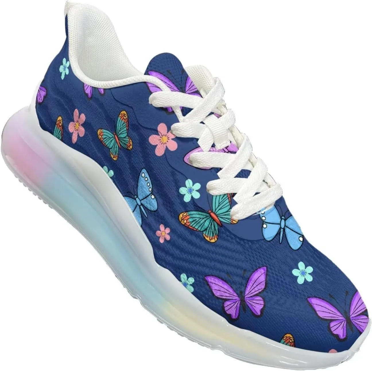 Women's Shoes Casual Comfortable Low Top Air Cushion Workout Sneaker Lightweight Non-Slip Footwear Running Shoes Women US 6-11