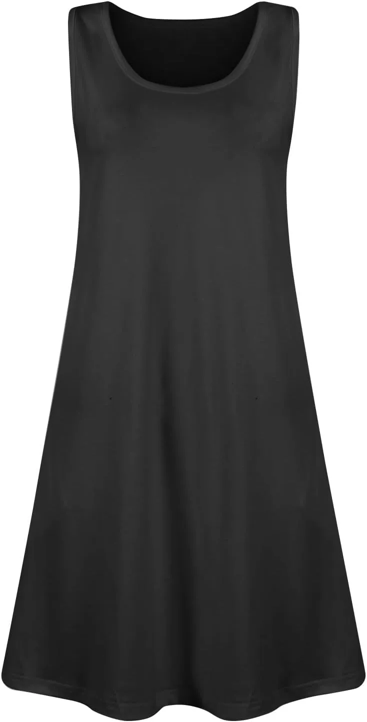 Women's Sleeveless Casual Summer Dress with Pockets Loose Fit A-Line Summer for Beach, Vacation, and Daily Wear