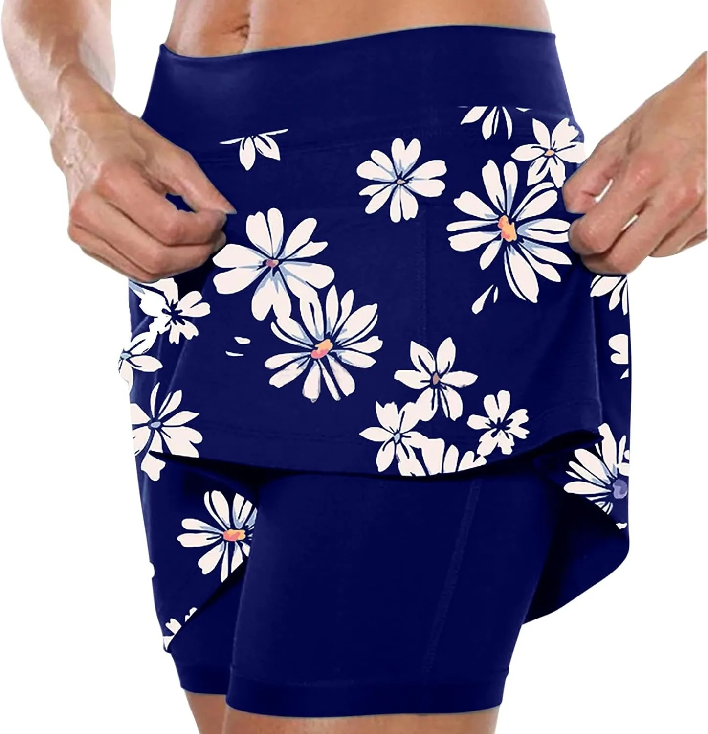 Womens Summer Tennis Skirts with Shorts Underneath, Pickleball, Athletic, Workout and Golf Skorts with Pockets