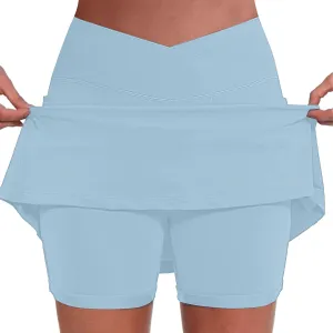 Women's Tennis Golf Skirts High Waisted Yoga Shorts for Workout Athletic Skorts Sports Running Pickleball with Pockets