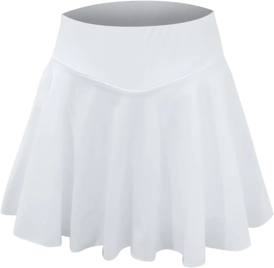 Women's Tennis Skirt with Pockets Summer Athletic Skorts High Waisted Y2K Golf Skirt with Shorts Underneath