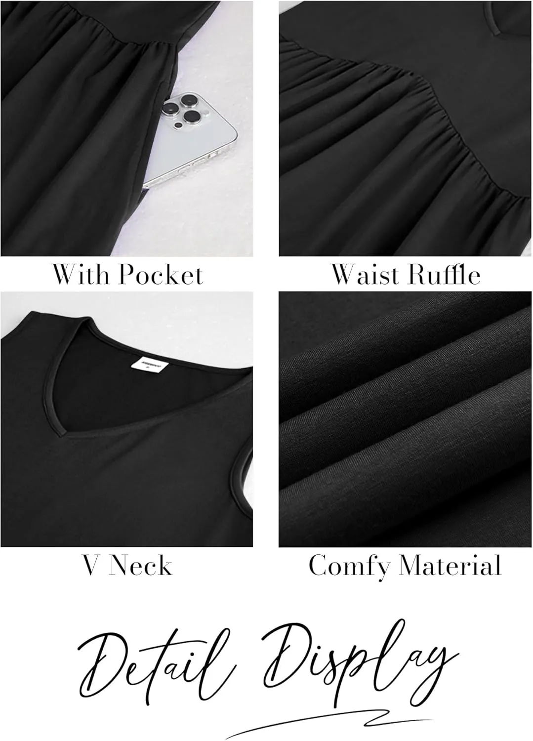 XIEERDUO Summer Dresses for Women 2025 Casual Dress V Neck Swimsuit Coverup Beach Vacation Clothes Fashion