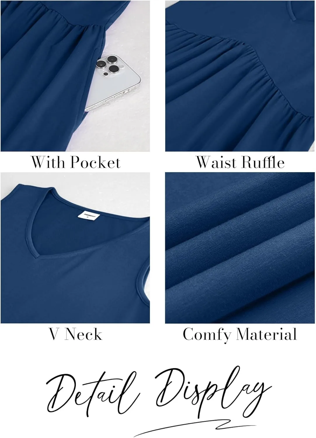 XIEERDUO Summer Dresses for Women 2025 Casual Dress V Neck Swimsuit Coverup Beach Vacation Clothes Fashion