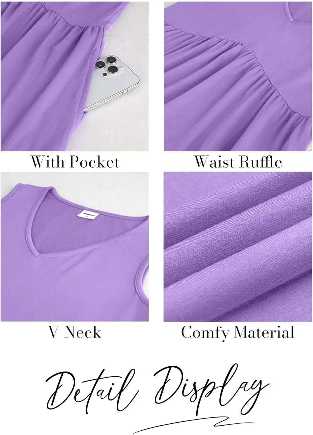 XIEERDUO Summer Dresses for Women 2025 Casual Dress V Neck Swimsuit Coverup Beach Vacation Clothes Fashion