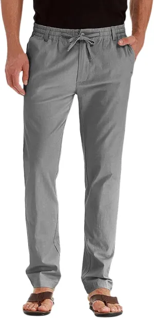 XUETON Mens Business Casual Work Office Work Suit Pants Slim Fit Formal Dress Casual Pants Expandable Waist Stretch Flat-Front Chino Golf Pants Straight Leg Pencil Tapered Ankle Pants Grey