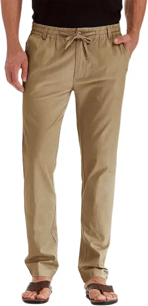 XUETON Mens Business Casual Work Office Work Suit Pants Slim Fit Formal Dress Casual Pants Expandable Waist Stretch Flat-Front Chino Golf Pants Straight Leg Pencil Tapered Ankle Pants Khaki