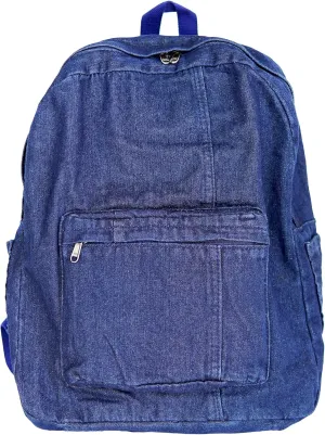 YunZh Denim Backpack Casual Style Lightweight Jeans Backpacks Classic Retro Travel Daypack